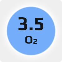 Кислород (О2) 3.5 (99,95%) лазерный в моноблоке 12х50л 200бар, соединение  G3/4 (DIN 9)