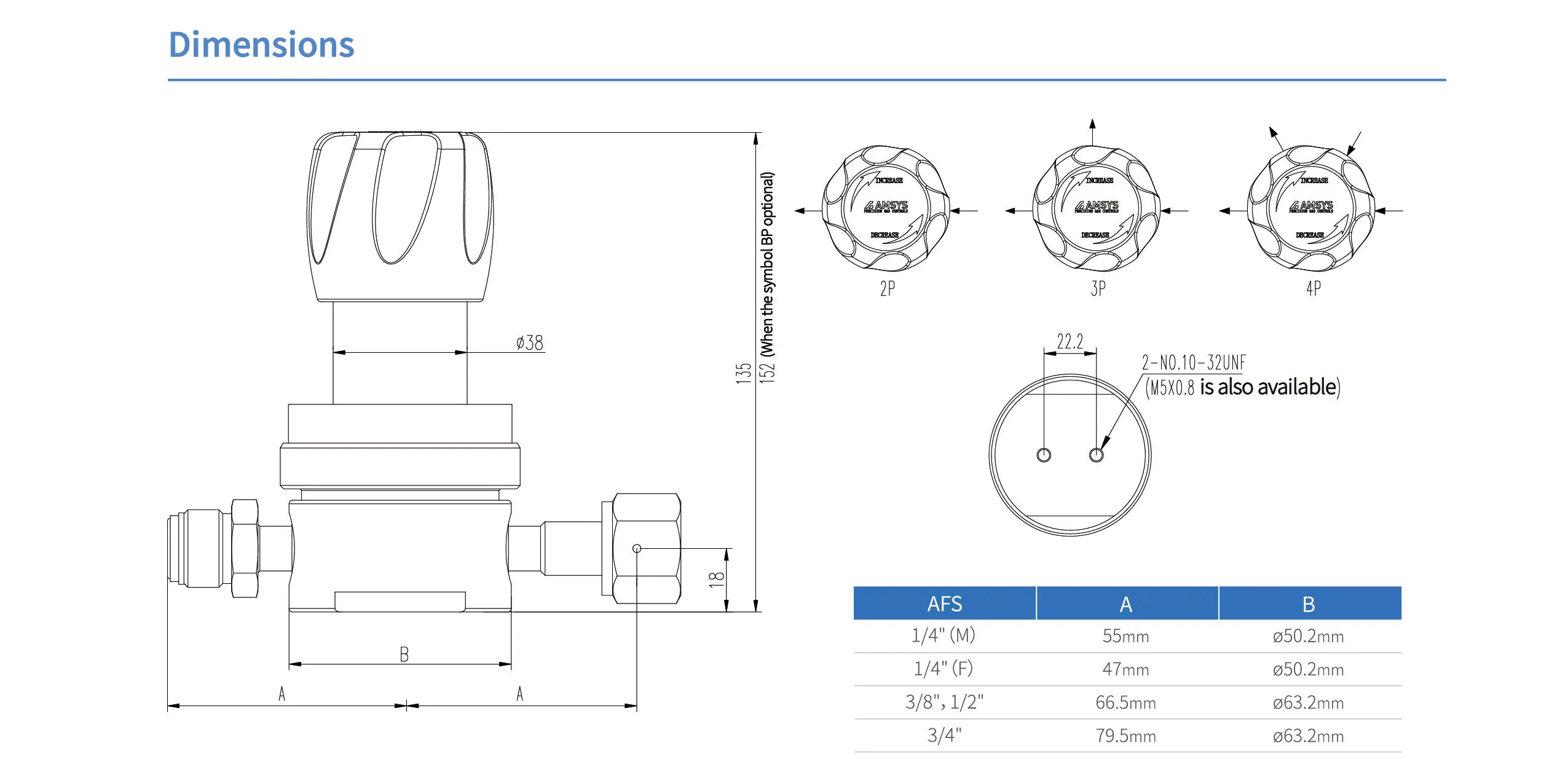 Регулятор AMFLO UHP AU22 Материал: Код Z (Body,Poppet, Nozzle,Diaphragm,Gland-SUS316L,Seat: PCTFE) ; Поверхность 0.13 um; 2х портовый, вх. давл. 20,6 бар, CV-1.1