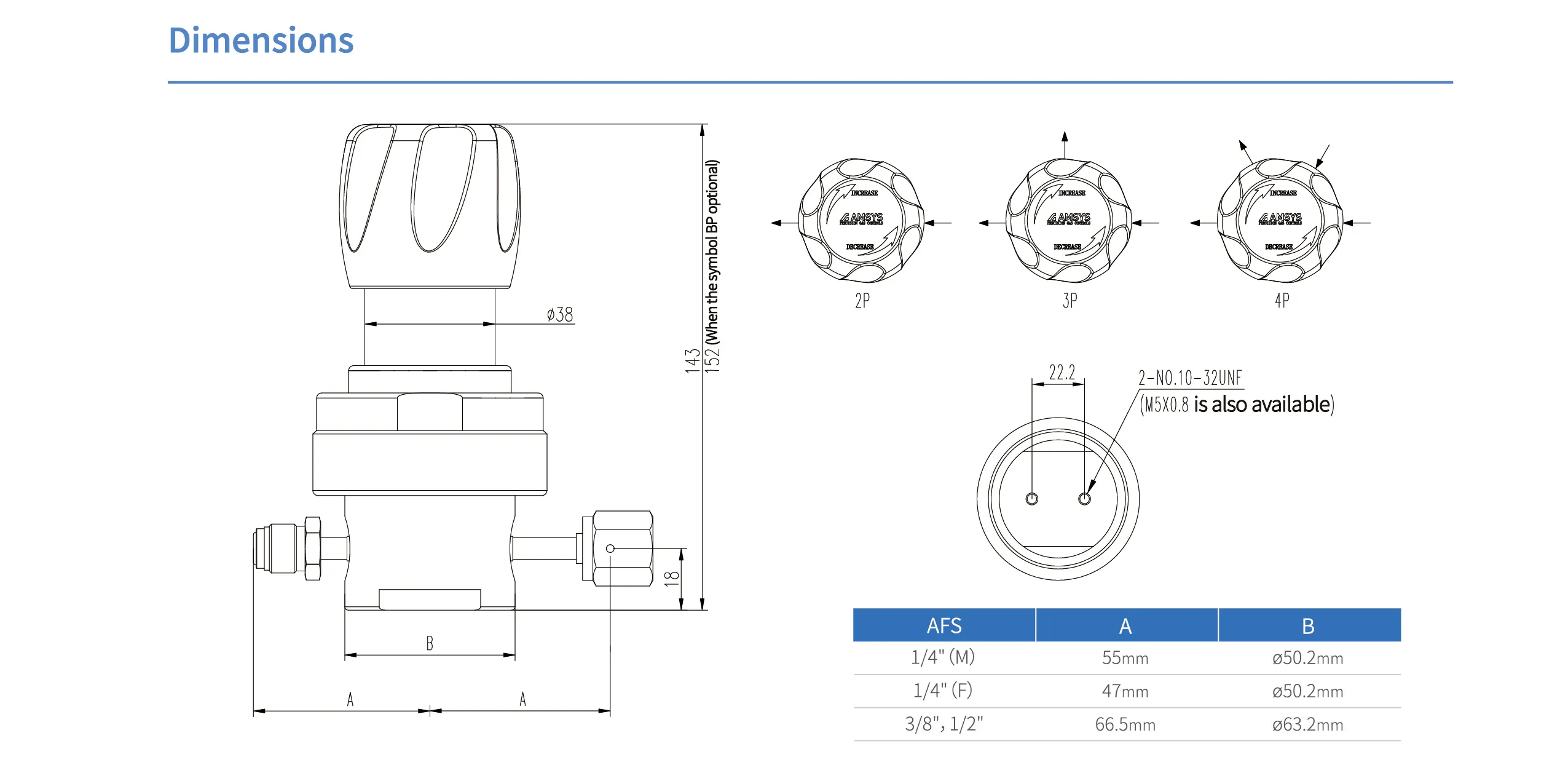 Регулятор AMFLO UHP AU24 Материал: Код S (Body-SUS316L VAR; Gland-SUS316L;Poppet, Nozzle,Diaphragm-Hastelloy®C-22; Seat: PCTFE) ; Поверхность 0.25 um; 3х портовый, вх. давл. 159 бар, CV-0.45