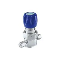 Регулятор AMFLO UHP AU21 Материал: Код S (Body-SUS316L VAR,Poppet, Nozzle,Diaphragm, Gland-SUS316L,Seat: PCTFE) ; Поверхность 0.13 um; 4х портовый с манометрами, CV-0.09