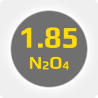 Тетраоксид  азота (N2O4) 1.85 (98,5%) в баллоне 10л. (13кг) соединение DIN 8 (1)