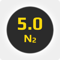 Азот (N2) ПНГ 5.0 (99,999%) в баллоне 50л 200бар, соединение  G3/4 (DIN 9)