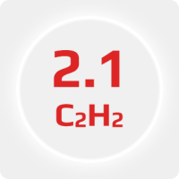 Ацетилен (С2Н2) марки Б 2.1 (99,1%) в баллоне 40л. 5 кг., соединение ацетиленовое (DIN 3)