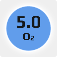 Кислород (О2) 5.0 (99,999%) в баллоне 50л 200бар, ISO, соединение  G3/4 (DIN 9) (Китай)